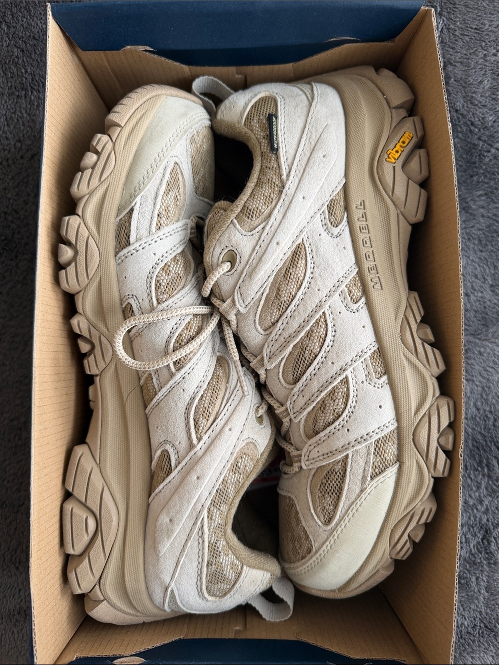 Merrell Sandstone Beige Trail Running Shoes